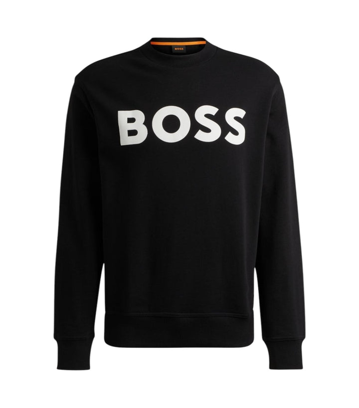 Hugo Boss Zwarte Print Sweatshirt met Lange Mouwen