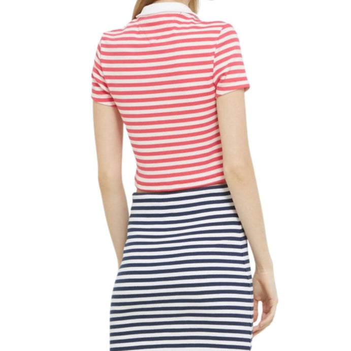 Tommy Jeans dames roze poloshirt