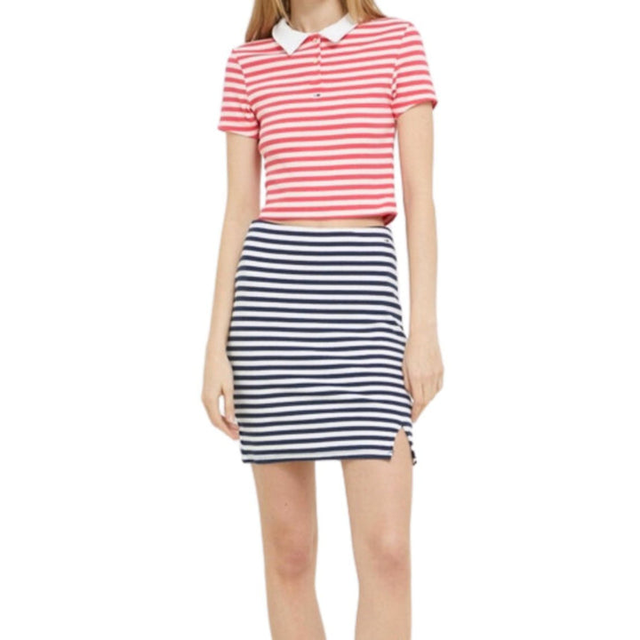 Tommy Jeans dames roze poloshirt