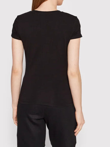 Armani Exchange Dames T-shirt met print, zwart