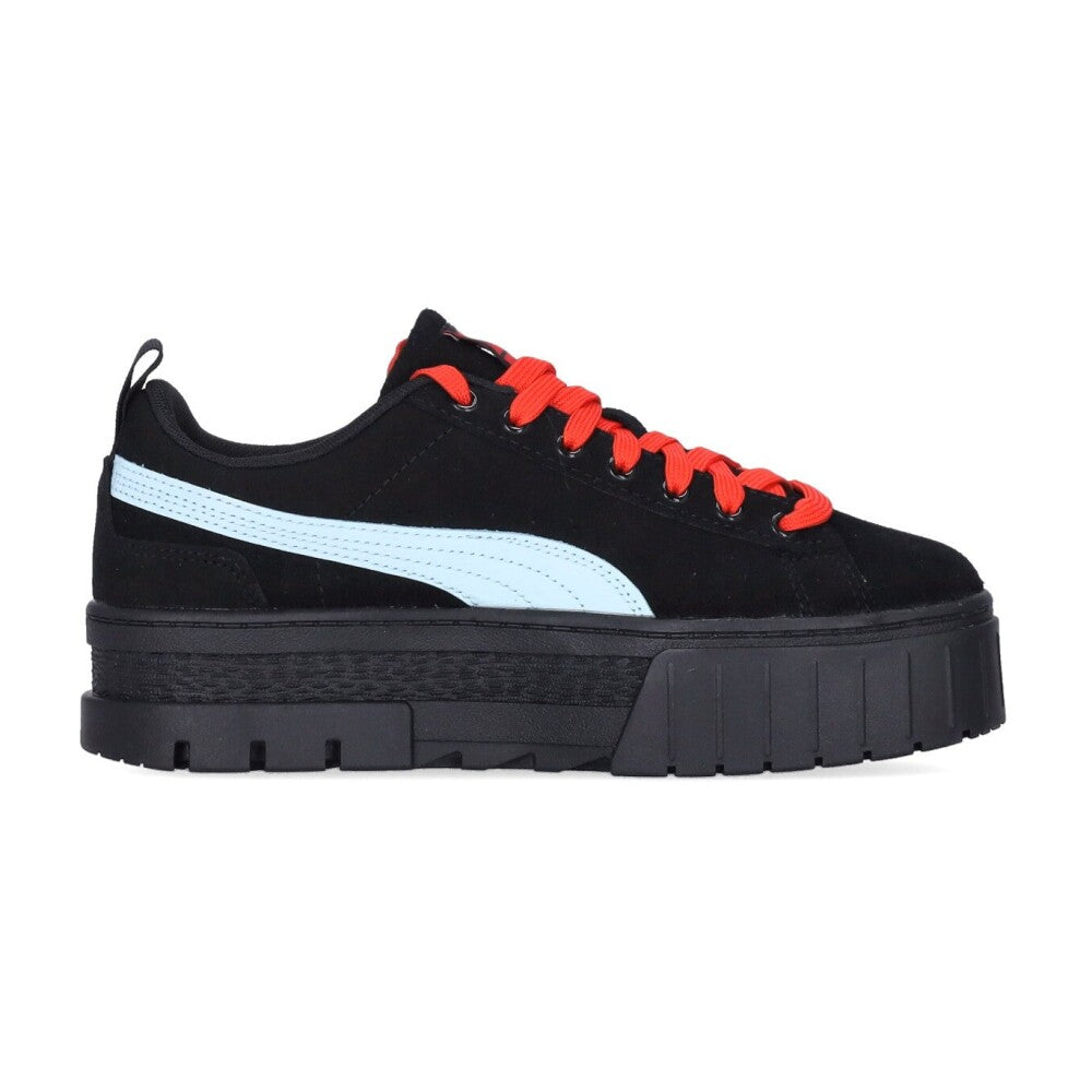PUMA x Dua Lipa Mayze SD damessneakers – zwart leer