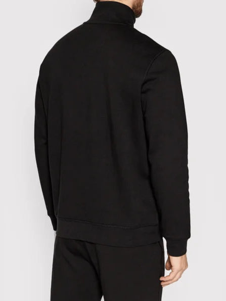 Boss Logo Patch Duurzame Half-Zip Sweatshirt