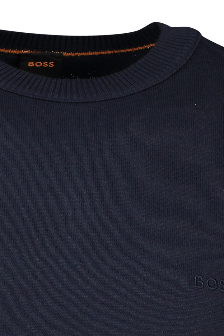 Hugo Boss Orange Asac C Crew Neck Trui Donkerblauw