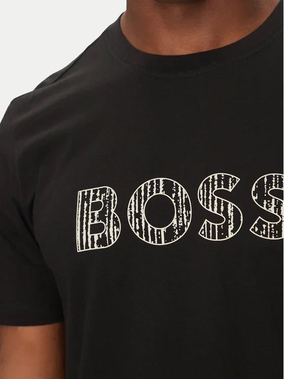 Hugo Boss Zwart Katoenen T-shirt