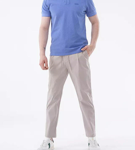 Hugo Boss blauw katoenen poloshirt
