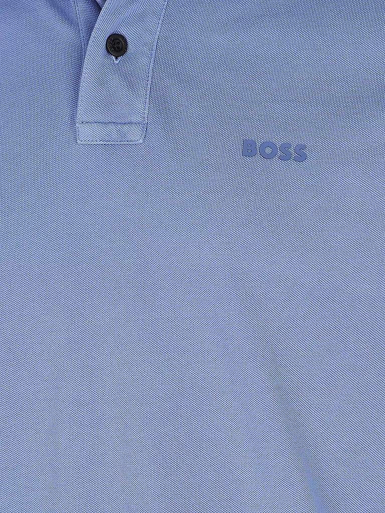 Hugo Boss blauw katoenen poloshirt