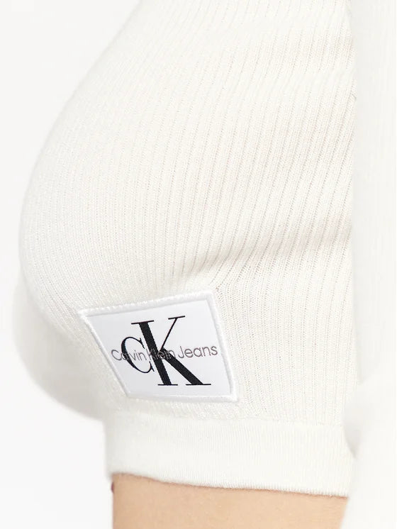 Calvin Klein Jeans strakke crop top met V-hals