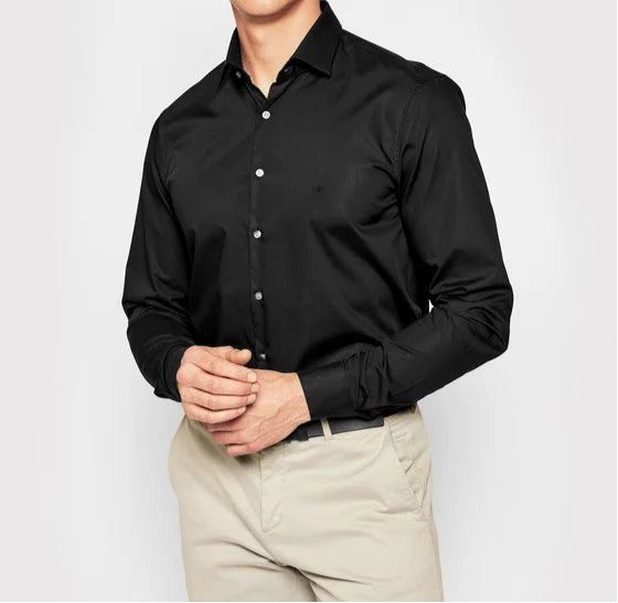 Calvin Klein Poplin Slim Fit Overhemd