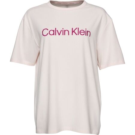 Calvin Klein dames T-shirt met korte mouwen en ronde hals van puur katoen