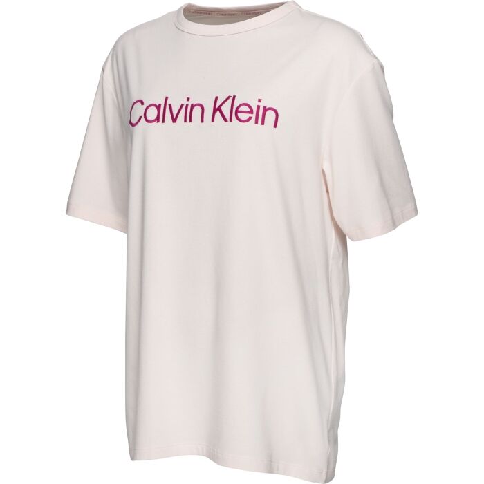 Calvin Klein dames T-shirt met korte mouwen en ronde hals van puur katoen