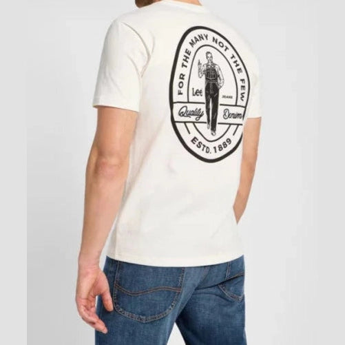 Lee Heren T-shirt met korte mouwen Beige
