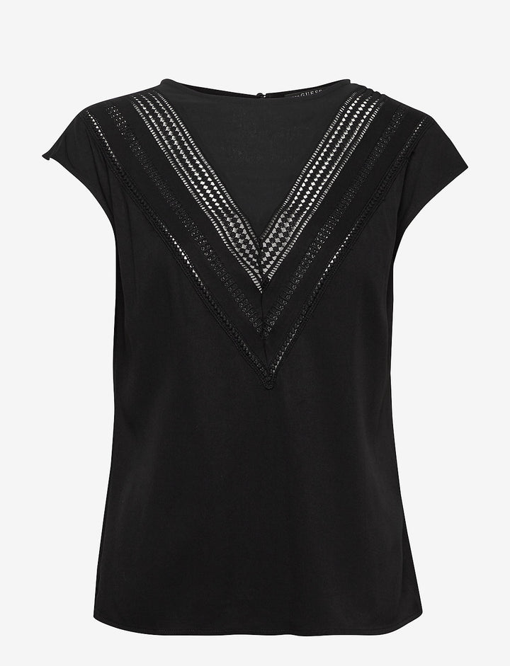 GUESS Dames Zwarte Viscose Top