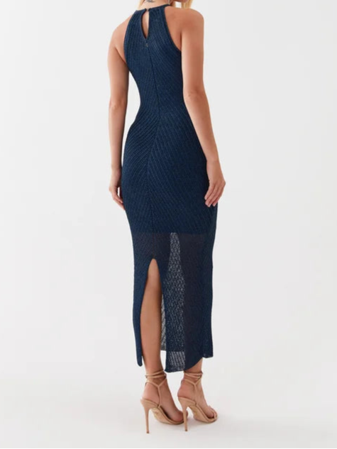 Guess Lurex Garen Lange Jurk