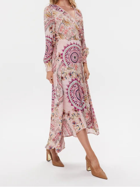 Guess All Over Print Lange Jurk