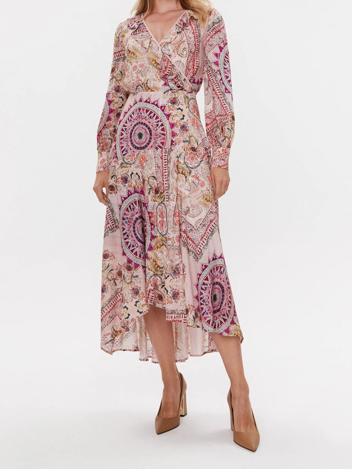 Guess All Over Print Lange Jurk