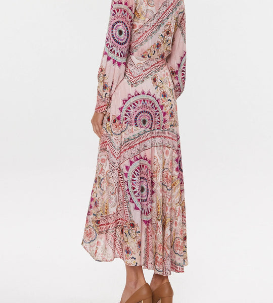 Guess All Over Print Long Dress