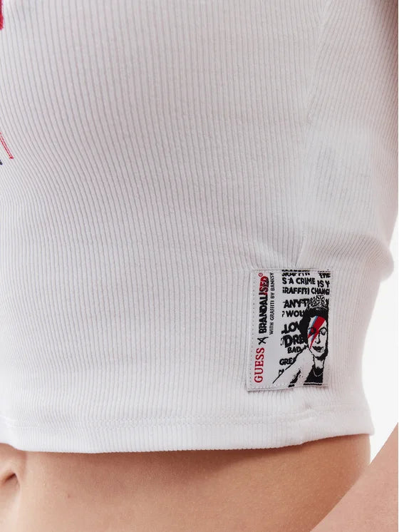 GUESS Eco Saai Slogan Tanktop
