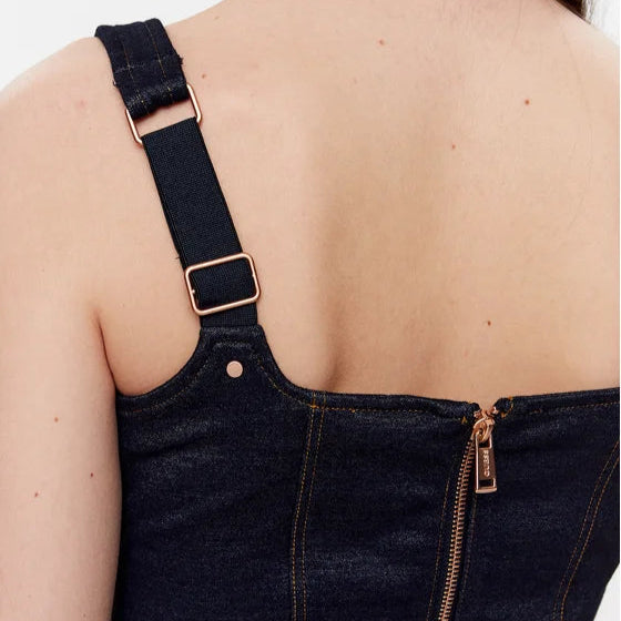 Guess Denim-Look Korset Top