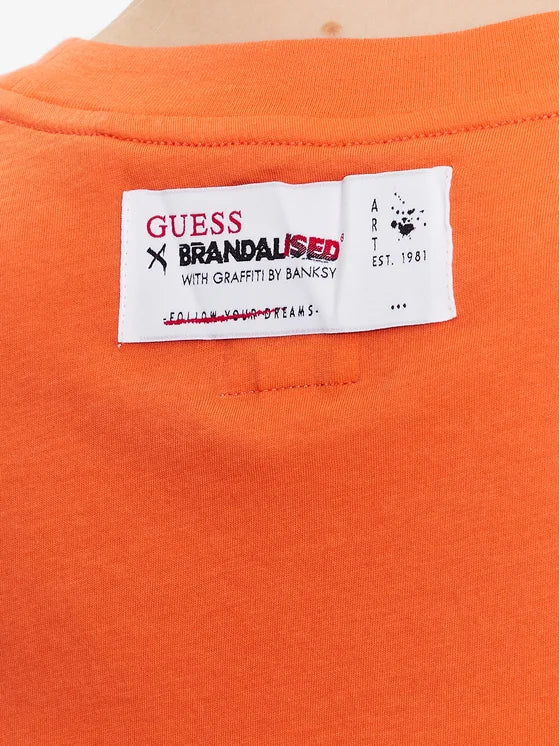 GUESS Slogan Crop Tee