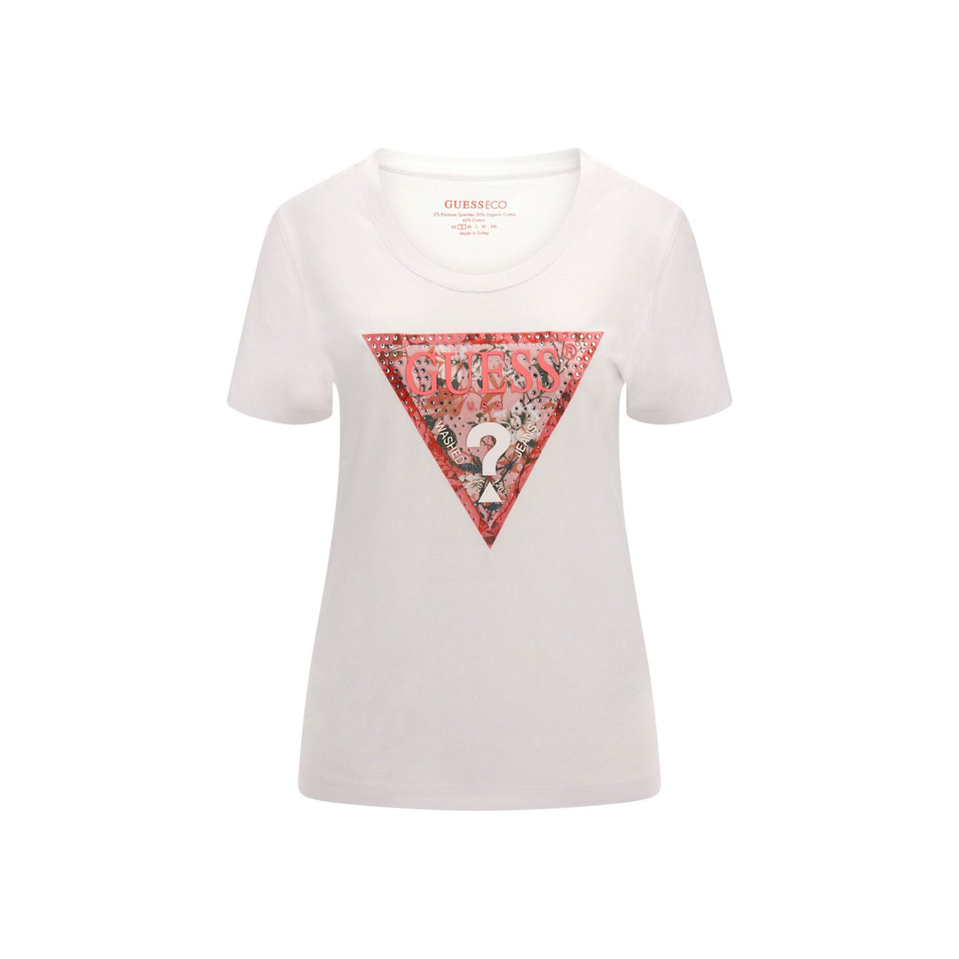 Guess RN satijnen driehoek dames T-shirt