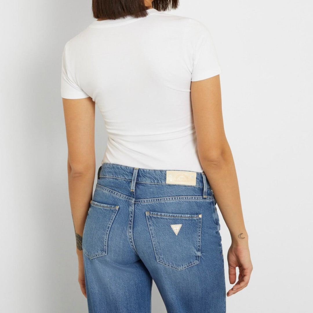 Guess RN satijnen driehoek dames T-shirt