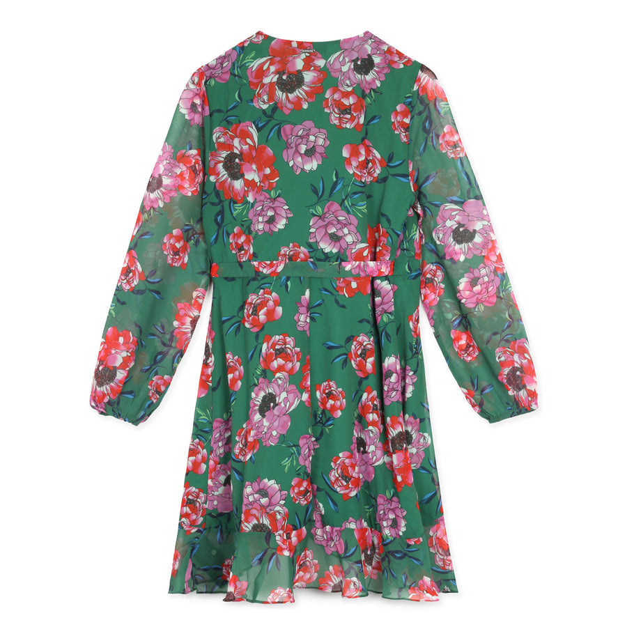 Guess dames knielange bloemenjurk