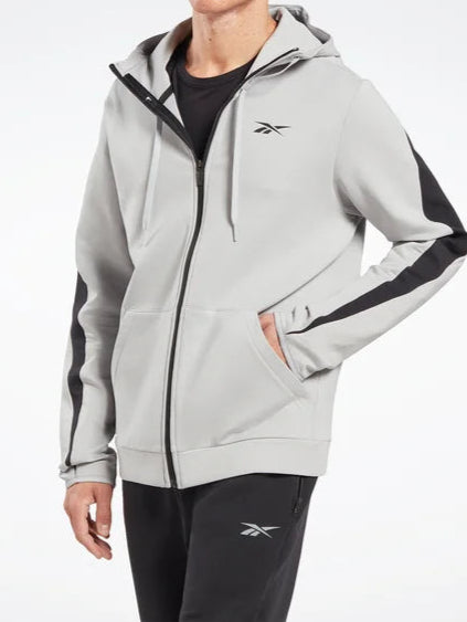 Reebok Identity Small Logo Fleece Hoodie met Ritssluiting