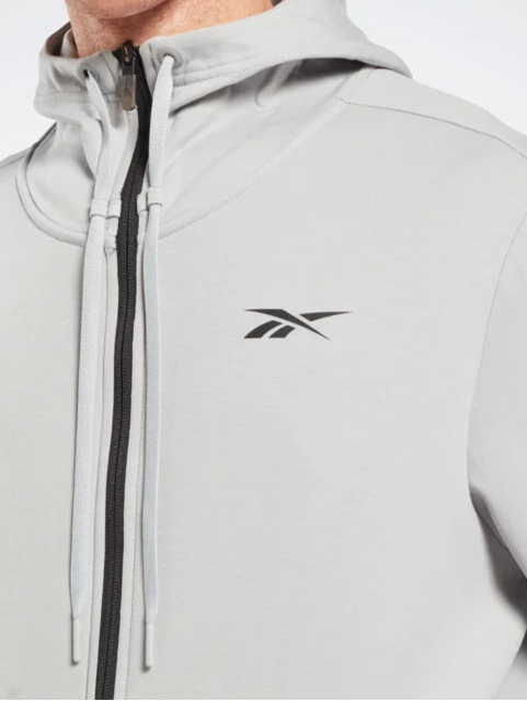 Reebok Identity Small Logo Fleece Hoodie met Ritssluiting