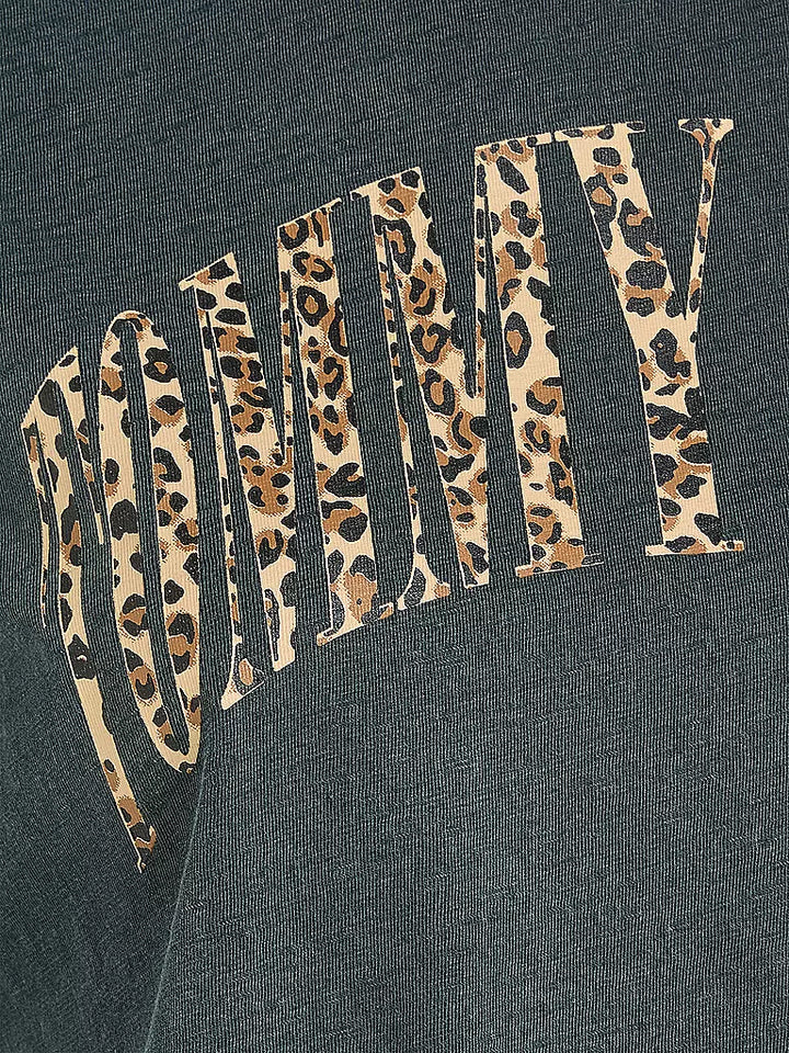 Tommy Jeans Classic Leopard-overhemd met korte mouwen