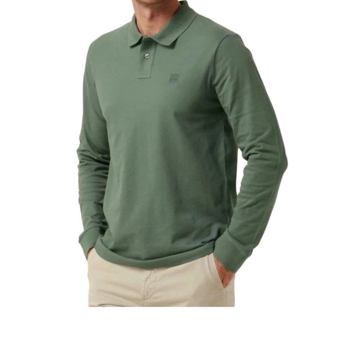 Boss Passerby Poloshirt Open Groen